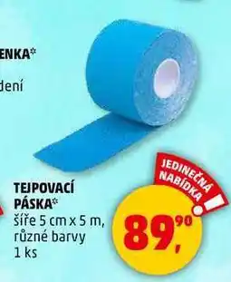 Penny Market TEJPOVACÍ PÁSKA šíře 5 cm x 5 m, různé barvy, 1 ks nabídka