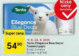Tesco Tento Ellegance Blue Decor Toaletní papír, 8 rolí, 3 vrstvy nabídka