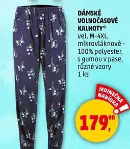 Penny Market DÁMSKÉ VOLNOČASOVÉ KALHOTY vel. M-4XL, mikrovláknové, 1 ks nabídka