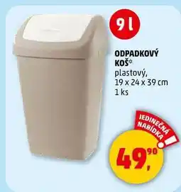 Penny Market ODPADKOVÝ KOŠ plastový, 19 x 24 x 39 cm, 1 ks nabídka
