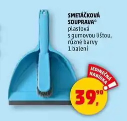 Penny Market SMETÁČKOVÁ SOUPRAVA plastová s gumovou lištou, různé barvy, 1 balení nabídka