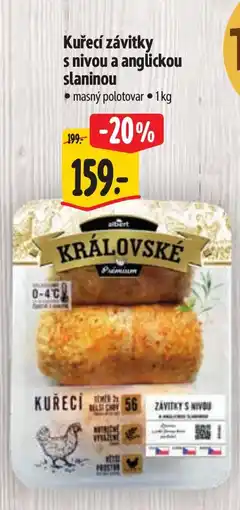 Albert Kuřecí závitky s nivou a anglickou slaninou nabídka