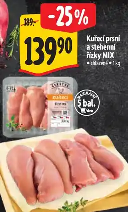 Albert Kuřecí prsní a stehenní řízky MIX nabídka