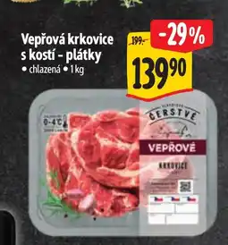 Albert Vepřová krkovice s kostí - plátky nabídka