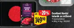 Albert Excellent Hovězí tatarák ze svíčkové nabídka