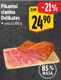 Albert Pikantní slanina Delikates nabídka