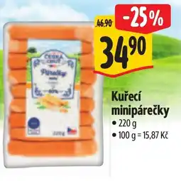 Albert Kuřecí minipárečky nabídka