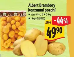 Albert Albert Brambory konzumní pozdní nabídka