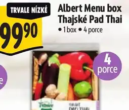 Albert Albert Menu box Thajské Pad Thai nabídka