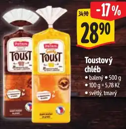 Albert Toustový chléb nabídka