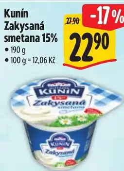 Albert Kunin Zakysaná smetana 15% nabídka