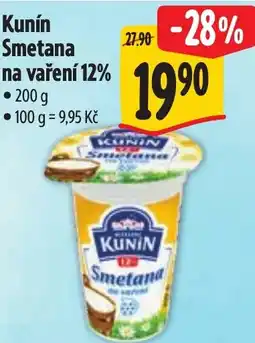 Albert Kunin Smetana na vaření 12% nabídka