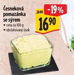 Albert Česneková pomazánka se sýrem nabídka
