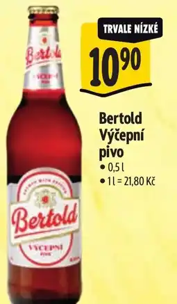 Albert Bertold Výčepní pivo nabídka