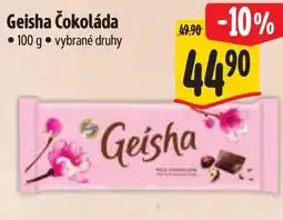 Albert Geisha čokoláda nabídka