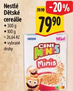 Albert Nestlé Dětské cereálie nabídka