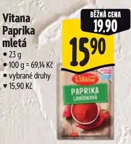 Albert Vitana Paprika mletá nabídka
