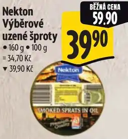 Albert Nekton Výběrové uzené šproty nabídka