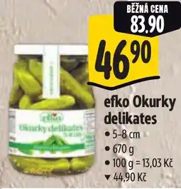 Albert Efko Okurky delikates nabídka