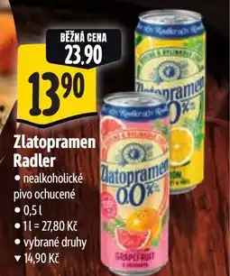 Albert Zlatopramen Radler nabídka