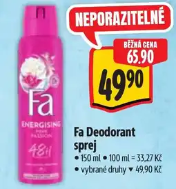 Albert Fa Deodorant sprej nabídka