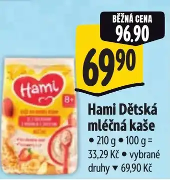 Albert Hami Dětská mléčná kaše nabídka