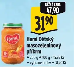 Albert Hami Dětský masozeleninový příkrm nabídka