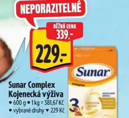 Albert Sunar Complex Kojenecká výživa nabídka