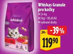 Albert Whiskas Granule pro kočky nabídka