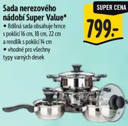 Albert Sada nerezového nádobí Super Value nabídka