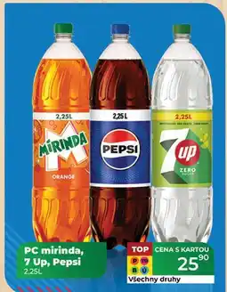Tamda Foods PC mirinda, 7 Up, Pepsi 2,25L nabídka