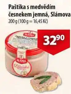 CBA Paštika s medvědím česnekem jemná, Slámova, 200 g nabídka