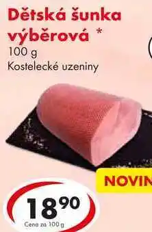 CBA Dětská šunka výběrová, 100 g nabídka