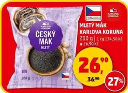 Penny Market MLETÝ MÁK KARLOVA KORUNA, 200 g nabídka