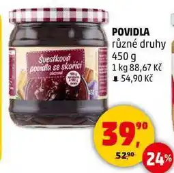 Penny Market POVIDLA různé druhy, 450 g nabídka