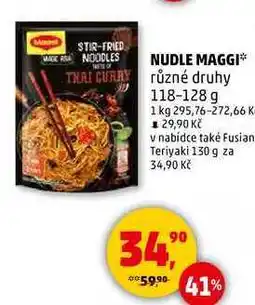 Penny Market NUDLE MAGGI různé druhy, 118-128 g nabídka