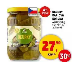 Penny Market OKURKY KARLOVA KORUNA, 670/350 g nabídka