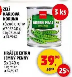 Penny Market HRÁŠEK EXTRA JEMNÝ PENNY, 3x 140 g nabídka
