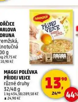 Penny Market MAGGI POLÉVKA PŘIDEJ VEJCE různé druhy, 32/48 g nabídka