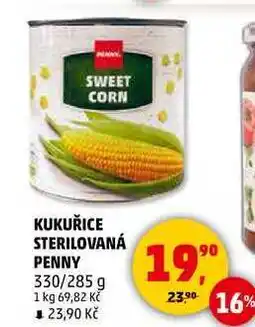 Penny Market KUKUŘICE STERILOVANÁ PENNY, 330/285 g nabídka