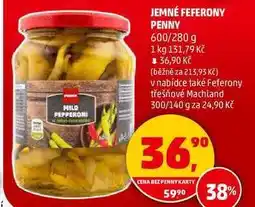 Penny Market JEMNÉ FEFERONY PENNY, 600/280 g nabídka