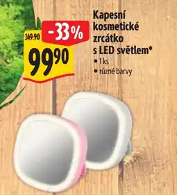 Albert Kapesní kosmetické zrcátko s LED světlem nabídka
