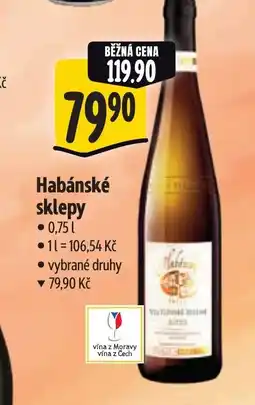 Albert Habánské sklepy nabídka
