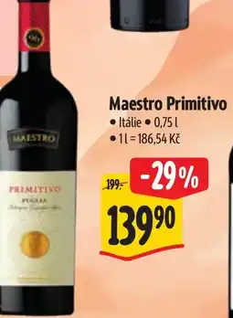 Albert Maestro Primitivo nabídka