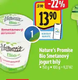 Albert Nature's Promise Bio Smetanový jogurt bílý nabídka