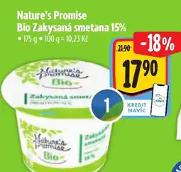Albert Nature's Promise Bio Zakysaná smetana 15% nabídka