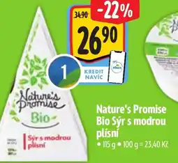 Albert Nature's Promise Bio Sýr s modrou plísní nabídka