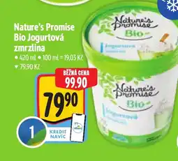 Albert Nature's Promise Bio Jogurtová zmrzlina nabídka