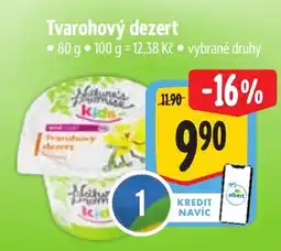 Albert Tvarohový dezert nabídka