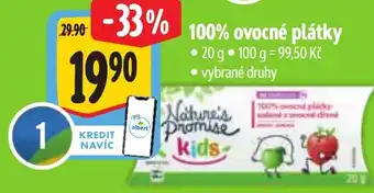 Albert 100% Ovocné plátky nabídka